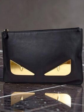 FENDI Monster Large Clutch Bag 😍🔥🖤